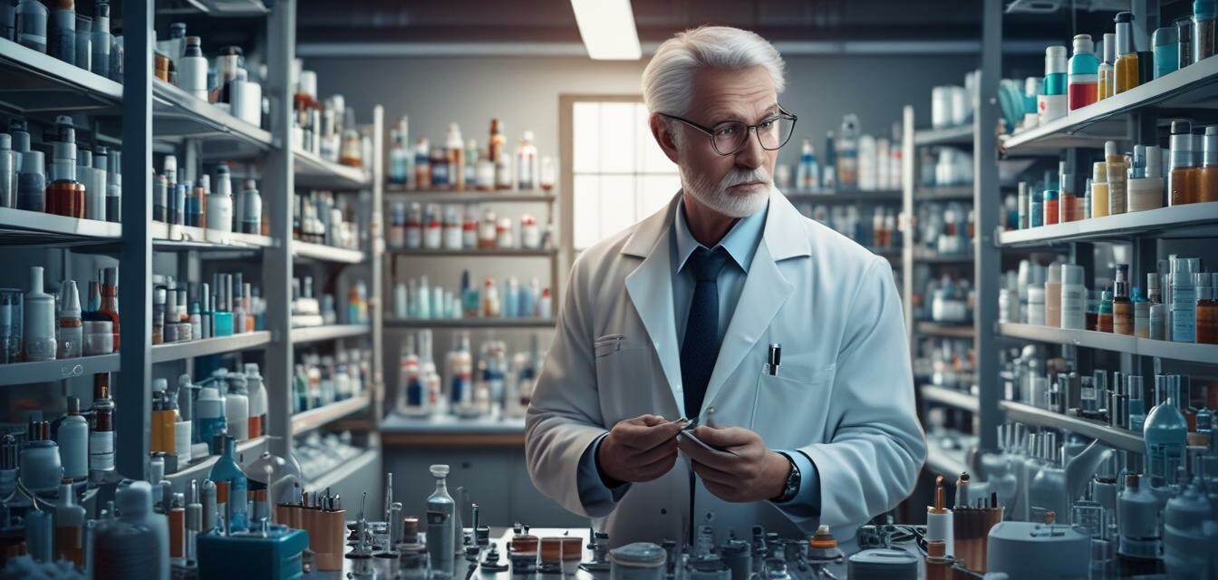 Anti-Aging Lab Illustration