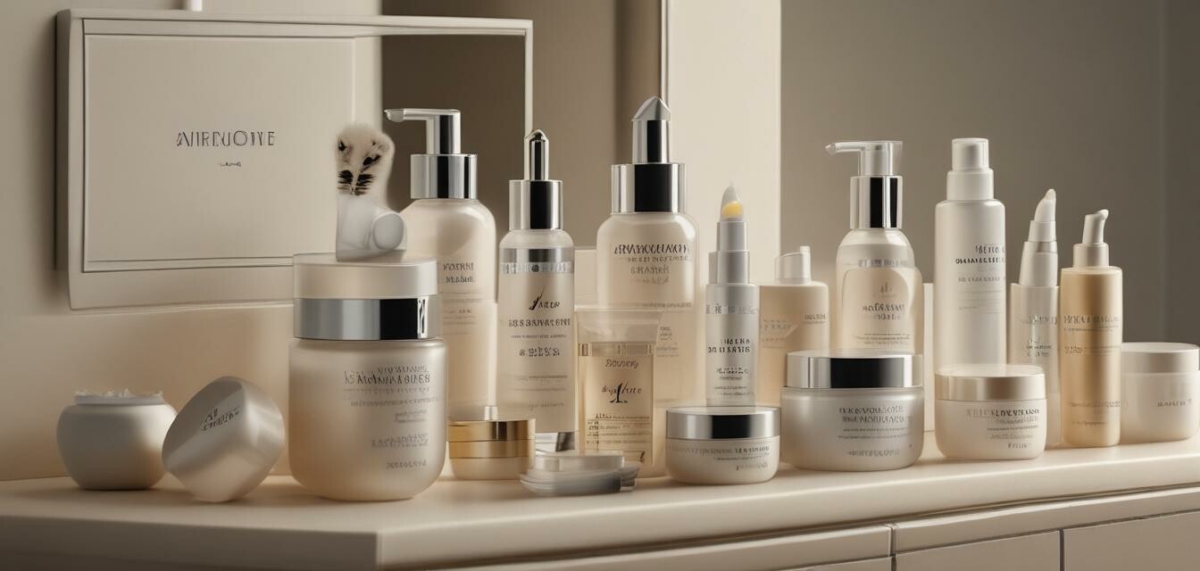 Anti-aging treatments on a vanity