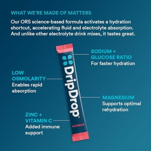 DripDrop electrolyte powder with hydration benefits