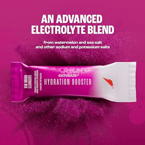 Gatorade Hydration Booster electrolyte drink mix packet.