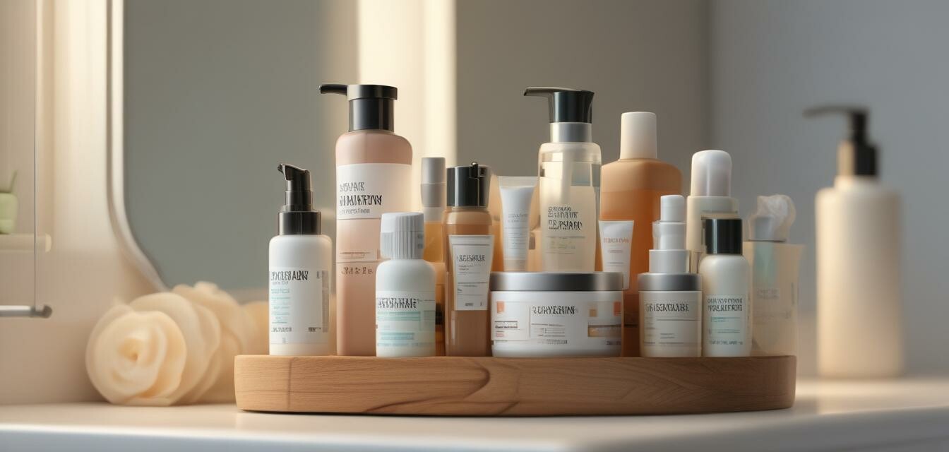 Organized anti-aging skincare routine